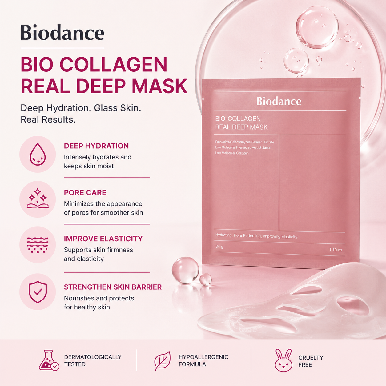 Biodance Bio-Collagen Real Deep Mask | Deep Hydration
